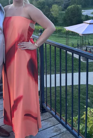 Boohoo Tropical Print Column Maxi Dress thumbnail 3
