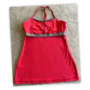 Lululemon Power Y Tank Pink Shelf Bra No Padding‎ Womens Sz. 8 thumbnail 3