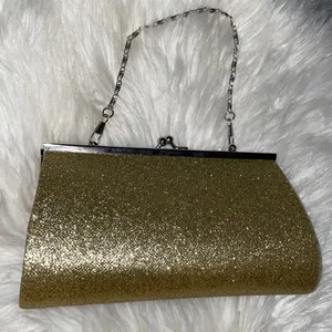 Gold Clutch Purse 8" x‎ 4” thumbnail 1