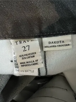TRAVE Dakota The Big Battle Green Camo Relaxed Trouser Tie Ankle Pants thumbnail 12