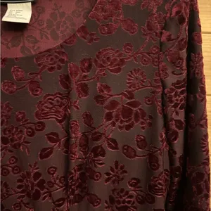 Vintage Molly Malloy Medium Floral Burnout Velvet Long Sleeve Whimsigoth Dress thumbnail 7