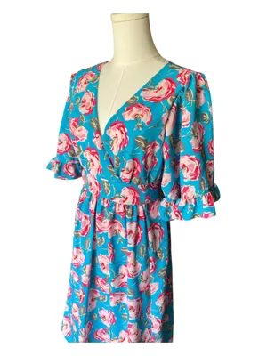 Betsey Johnson Floral Ruffle Dress thumbnail 2