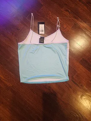 Her Universe Disney The Little Mermaid Ombre Pearl Strap Girls Cami thumbnail 8