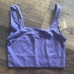NWT Anthropologie Seamless Square‎ next Crop Tank Blue Size XXS/XS thumbnail 1