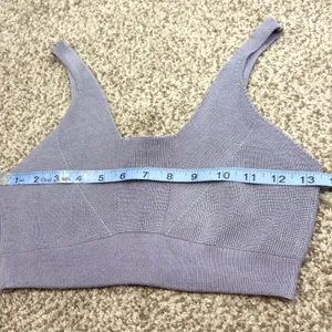 Intimately Free People Knit Two Piece Set Women L Purple Ribbed‎ Pants Lounge thumbnail 11