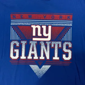 New York Giants Blue Majestic Tee Men's Medium thumbnail 2