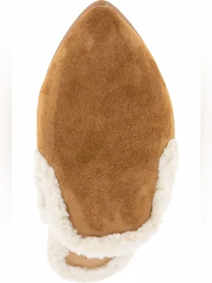 NEW Splendid Liza Pointed Toe Mule Color: Caramel Fur Slip On thumbnail 5