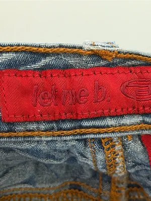 Bongo Let Me B Vintage Y2K Floral Scroll Print Flare Jeans Womens 9 Low Rise thumbnail 7