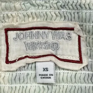 Johnny Was Workshop Maxi Dress Marble puff‎ sleeve Embroidered Neckline XS thumbnail 7