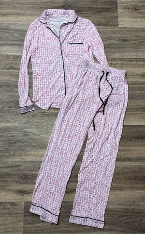 Katie J NYC Couture Maia Print Pajama Set Teen Women’s XXS thumbnail 1