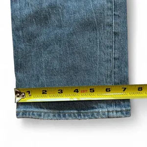 Abercrombie & Fitch blue high-waisted straight-leg jeans thumbnail 7