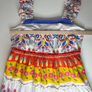 NWT Sugarlips‎ Olympia Floral Ruffle Tiered Mini Dress Size 3X Tropical Colorful thumbnail 11