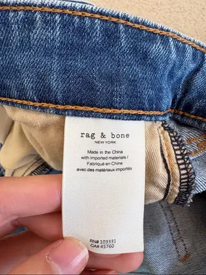rag & bone Nina High Rise Flare Jeans in Clean Mick Sz 29 thumbnail 9