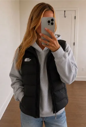 The North Face A5 Series Black Puffer Vest thumbnail 1