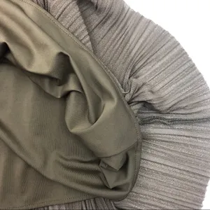 BCBGMaxAzria Halter Pleated Embellished Silk Blend Ruffle Dress thumbnail 6