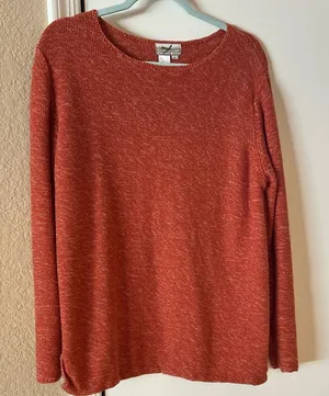 Coldwater Creek Burnt Orange Sweater thumbnail 1