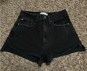 Abercrombie High-Rise Jean shorts thumbnail 1