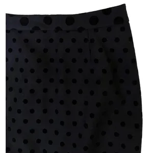 Boden $98 Polka Dot 2 6 Freya Wool Blend Wiggle Skirt Pencil Black Velvet Gray thumbnail 4