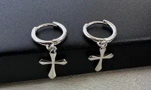 Cross Dangle Drop Earrings for Men Women,Streetwear Punk Hip Hop Unisex Style thumbnail 2
