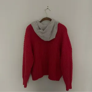 OFFLINE by Aerie Red Sweatshirt Hoodie Sweater Boxy Fit thumbnail 3
