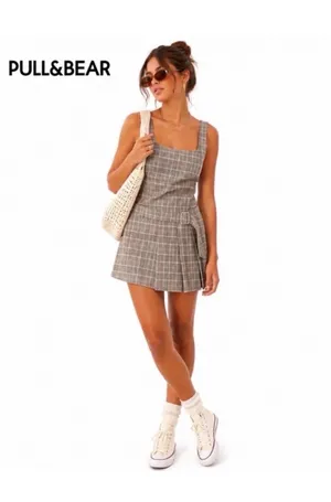 Pull & Bear Plaid Dress thumbnail 3