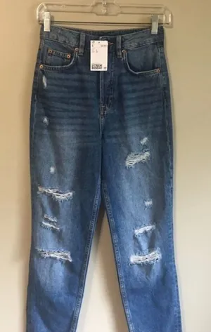 NWT H&M divided‎ size 0 jeans thumbnail 1