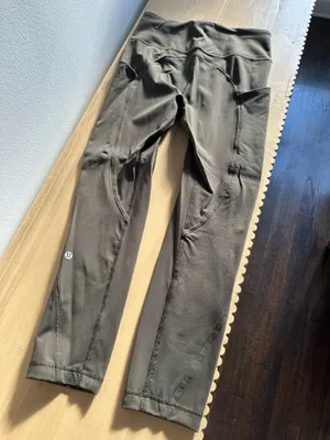 Lululemon All the Right Places High- Rise Crop 23" Dark Olive 6 thumbnail 2