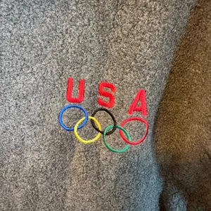 Team USA Olympics Fleece Jacket Gray Zip Up Womens Medium thumbnail 3