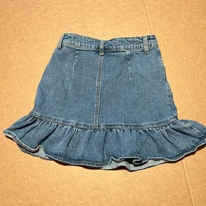 Brandy Melville Y2K ruffled denim mini skirt by J. Galt, size S thumbnail 10