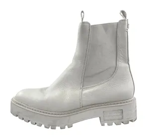 Sam Edelman Laguna Women's Gray Leather Round Toe Platform Chelsea Boots Sz 8.5 thumbnail 1