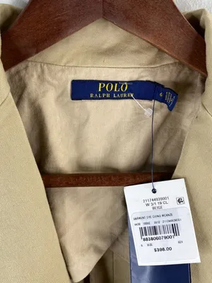 Polo Ralph Lauren Khaki Mckenzie Twill Blazer Sports Jacket Size 6 thumbnail 5