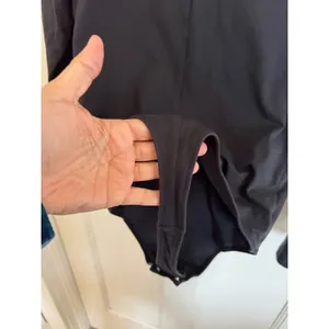 Everlane black supima cotton long sleeve bodysuit‎ size medium thumbnail 4