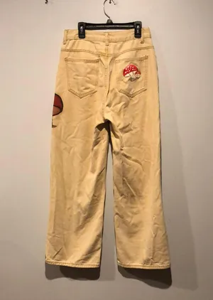 Handpainted Mushroom  Jeans thumbnail 2