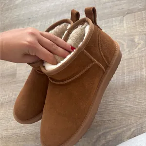 Dream Paris FuzzyClassic Mini Boot Splash-Proof Slip-On Suede Snow Boots thumbnail 6