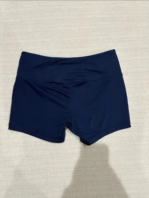 adidas Navy Women's Volleyball Spandex Shorts with Austin Junior Volleyball Logo thumbnail 5