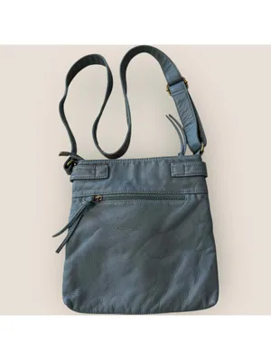 Montana West Blue Vegan Leather Crossbody Bag Multi Pocket Y2K Boho thumbnail 4