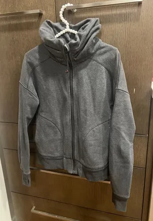 Lululemon Hug It Out funnel neck zip-up jacket in a heathered‎ grey women's 6 thumbnail 1