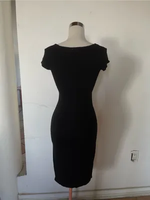 See You Monday Black Scoop-Neck Midi Dress thumbnail 3