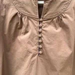 Tuckernuck POMANDER PLACE Chestnut Brown Selena Blouse Puff Sleeve Size XL thumbnail 4