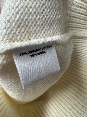 Lingua Franca Whoopsie Daisy Knit Pullover Crewneck Sweater Beige Small READ thumbnail 11