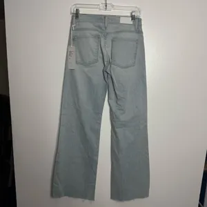 NWT Fidelity Coco Wide Leg Jeans Raw Hem Clearwater Blue‎ Size 26 Clean Girl thumbnail 8