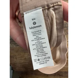 Lululemon Awake to Lace bra size 34B Tan thumbnail 5