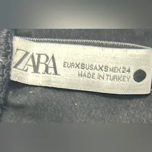 Zara Jogger elastic waist black pants Size XS thumbnail 3