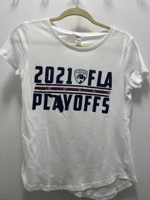 Alternative Women’s Florida Panthers 2021 FLA playoffs white cotton soft t-shirt thumbnail 2