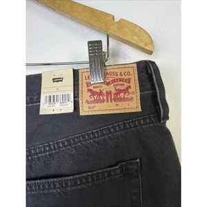 NWT Levi's 501 Women Size 32 (14) Black 100% Cotton Denim 2" Cutoff Shorts thumbnail 5