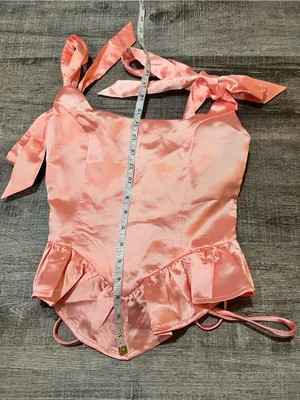 LULUS Coquettish Pink Lace Up Bustier Top thumbnail 7