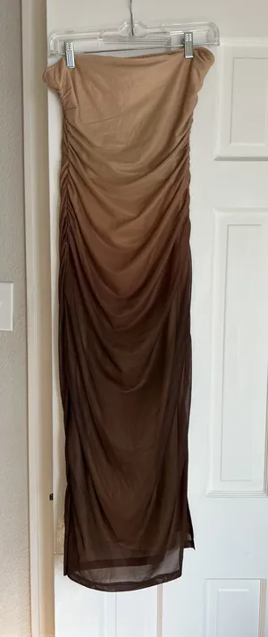Amazon Brown Dress thumbnail 1