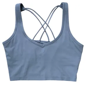 Calvin Klein Performance Strappy Longline Sports Bra Top Blue Size Small thumbnail 3