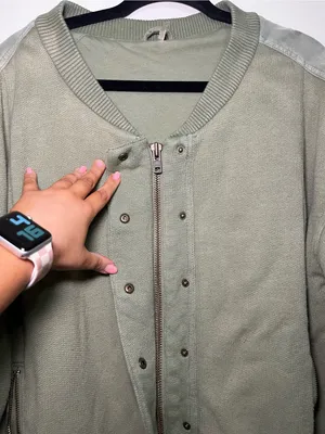 Free People Olive/Sage Green Jacket thumbnail 2