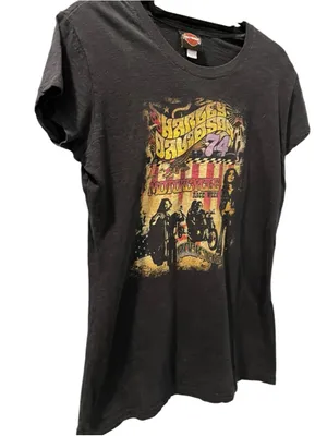 Harley Davidson NWOT Rock N Roll 70's Theme Short Sleeve T-Shirt Size XXL Biker thumbnail 3